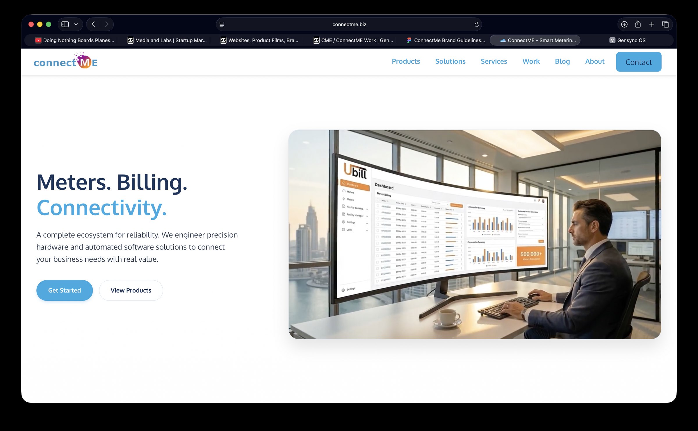 ConnectME Solutions Dubai — buyer-ready website by GenSync