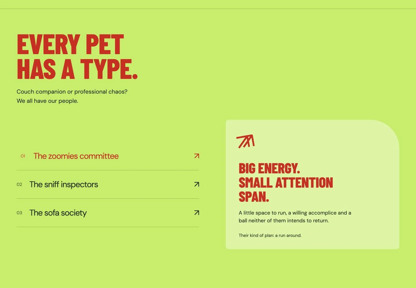 Pupple personality picker and its selected pet personality